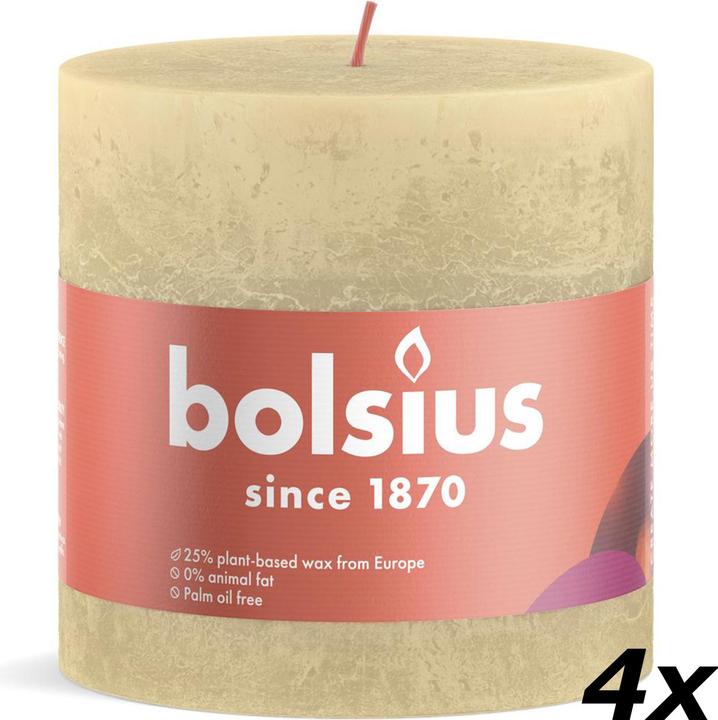 Actual product image Bolsius Set of 4 Pillar Candle (4 pcs.)