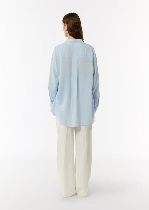 Produktbild Comma Bluse Gestreifte Longbluse im Loose Fit (34)