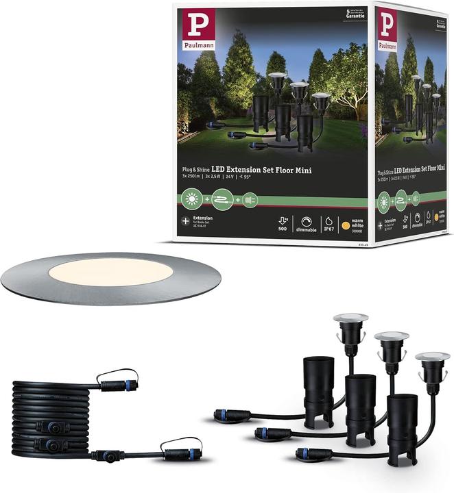 Produktbild Paulmann Outdoor Plug & Shine Floor Mini Ergänzungsset (95 lm, IP65)