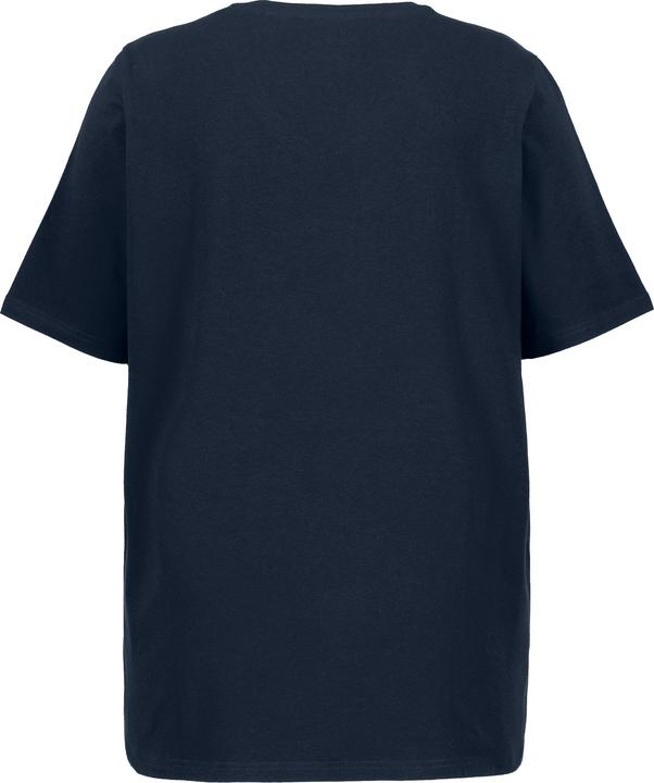 Image du produit Ulla Popken T-shirt à coupe évasée. Décolleté en V et manches courtes (56)