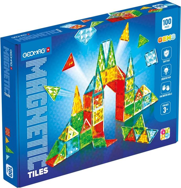 Geomag Magnetic tiles gemstones