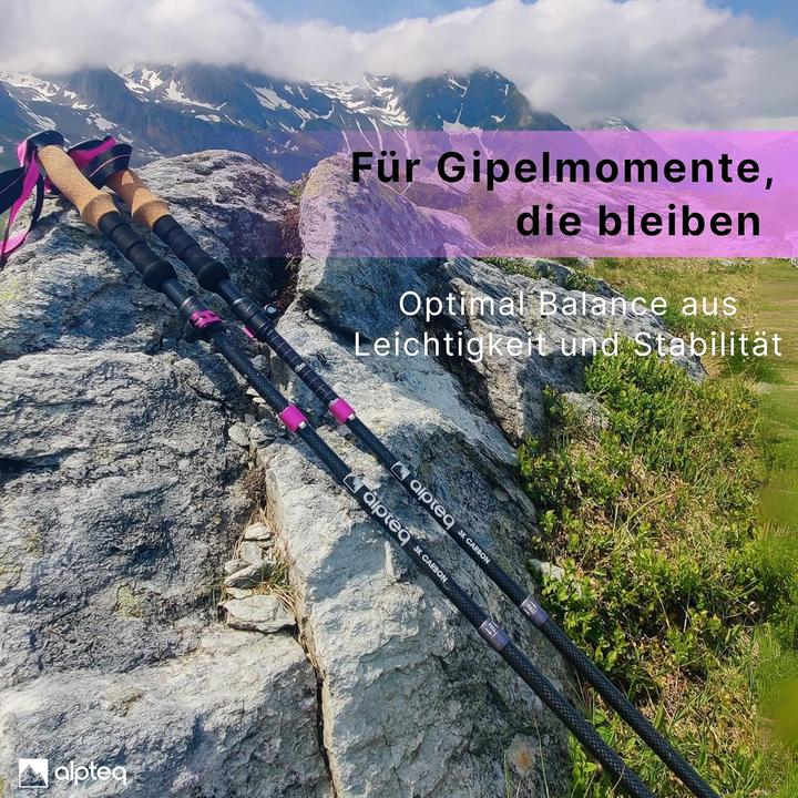 Produktbild Alpteq Faltbare Trekkingstöcke (100 - 120 cm)