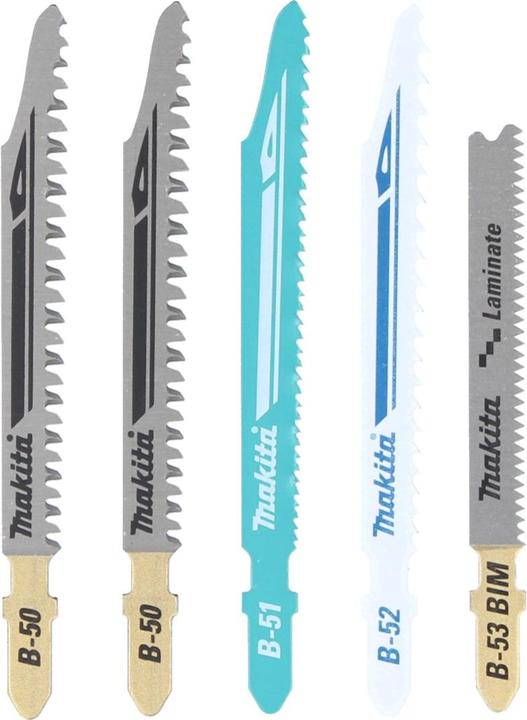 Image du produit Makita DJV 184 ZJ Scie sauteuse à batterie 18 V Brushless + 5 pcs. jeu de lames de scie sauteuse + Makpac