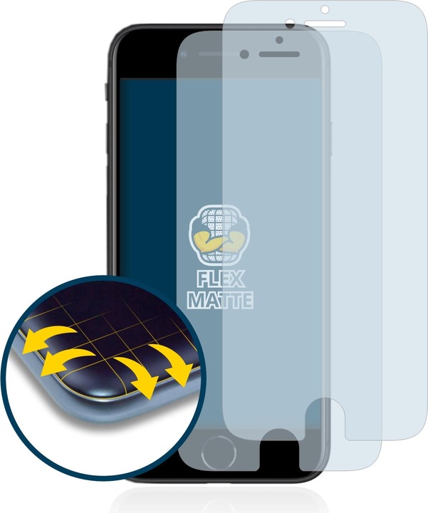Produktbild BROTECT Full-Cover Displayschutz Matt (2 Stück, Apple iPhone SE (2nd Gen))