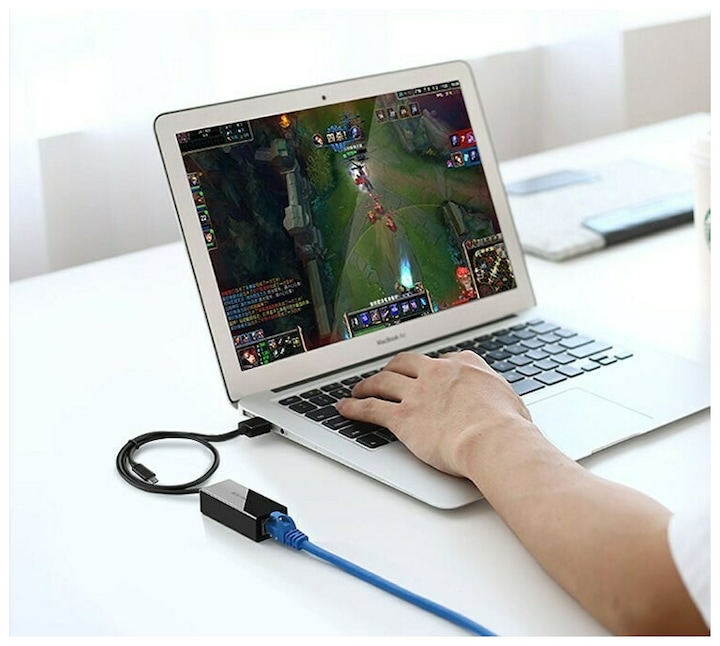 Actual product image Ugreen USB-A 2.0 to 100Mbps Ethernet Adapter (USB 2.0, RJ45 (1x))