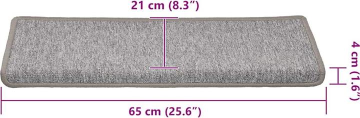 Immagine prodotto vidaXL Stufenmatte (65 x 21 cm)