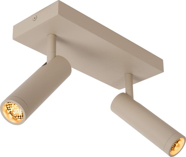 Produktbild Lucide GRADO GU10 (MR11) Deckenstrahler 2-fach Modern Taupe 22974/02/41 (GU10)