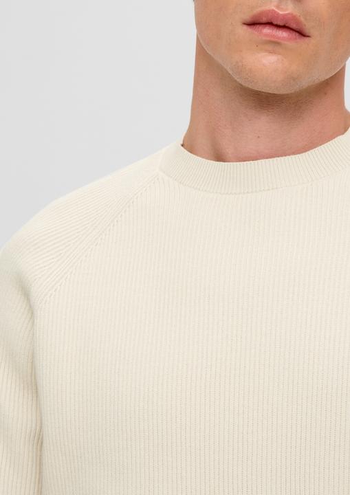 Produktbild s.Oliver Strickpullover Strickpullover mit Rippstruktur (XXL)
