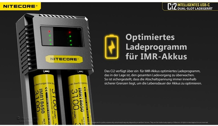 Produktbild Nitecore USB-C Ladegerät CI2