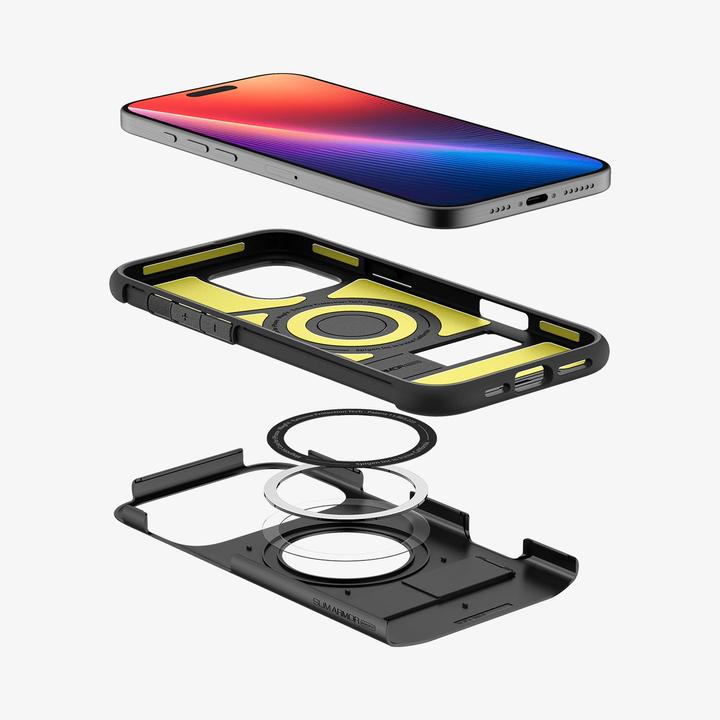 Immagine prodotto Spigen Slim Armor Mag iPhone 16 Pro Max Magsafe czarny/nero ACS08034 (Apple iPhone 16 Pro Max)