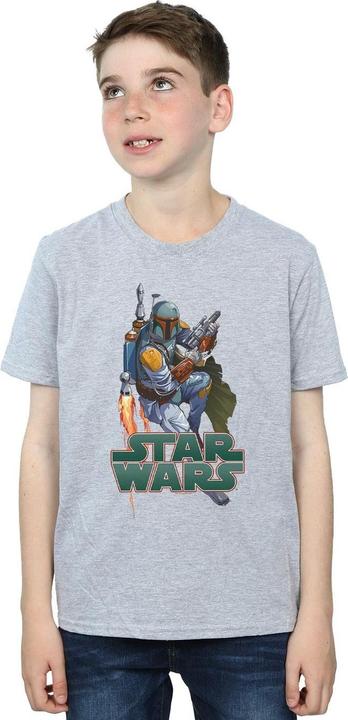 Produktbild Star Wars Boba Fett Fired Up TShirt Jungen (128)