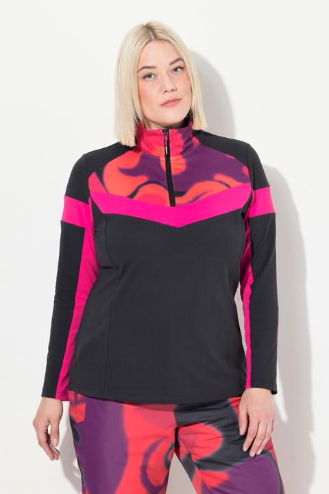 Image du produit Ulla Popken Pull camionneur technique, coupe slim, col camionneur, manches longues, matière recyclée (42, 44)