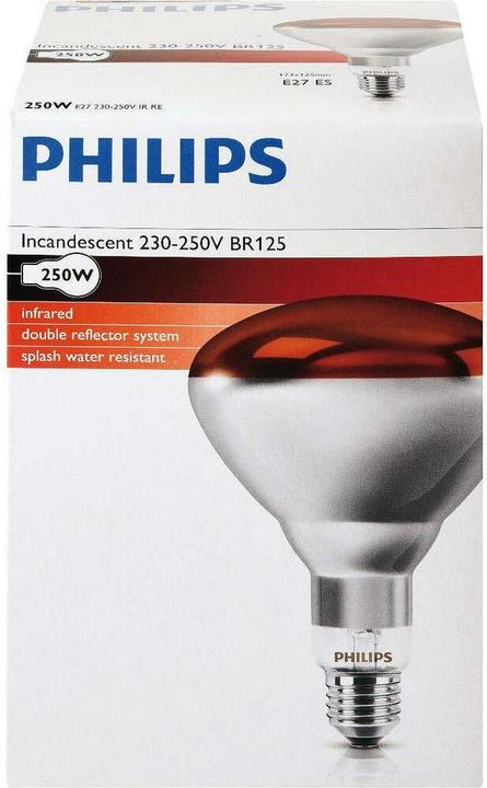 Actual product image Philips Infrared lamp BR125 (250 W)