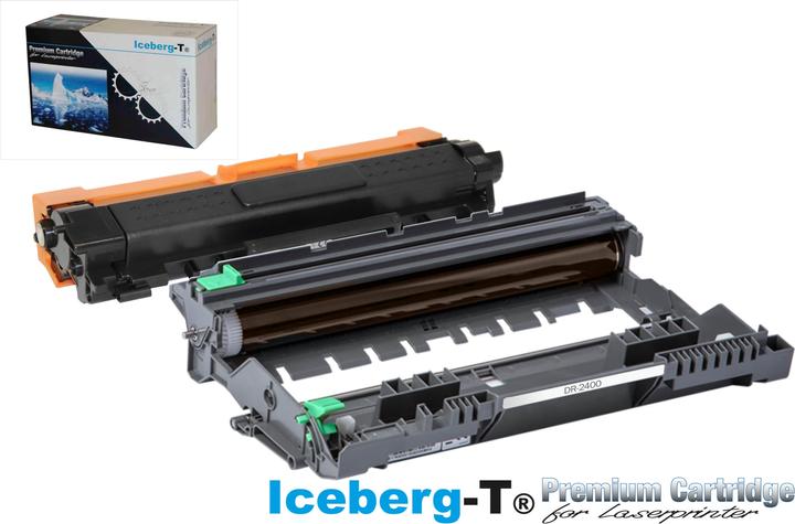 Iceberg-T Toner TN-2420 und Drum DR-2400 Toner-Drum-Bundle (BK)