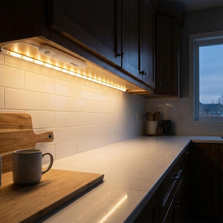 Produktbild Casativo 3m LED Streifen warmweiss mit Bewegungsmelder & Batteriebetrieb (Warmweiss, 300 cm, Indoor)