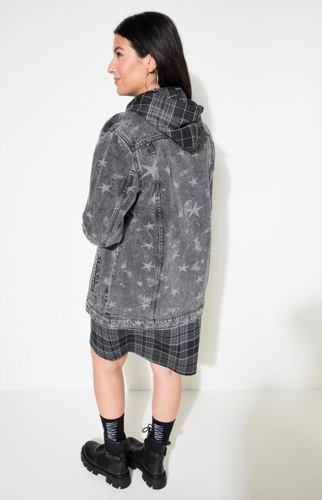 Actual product image Studio Untold Star Print Denim Jacket (46, 48)