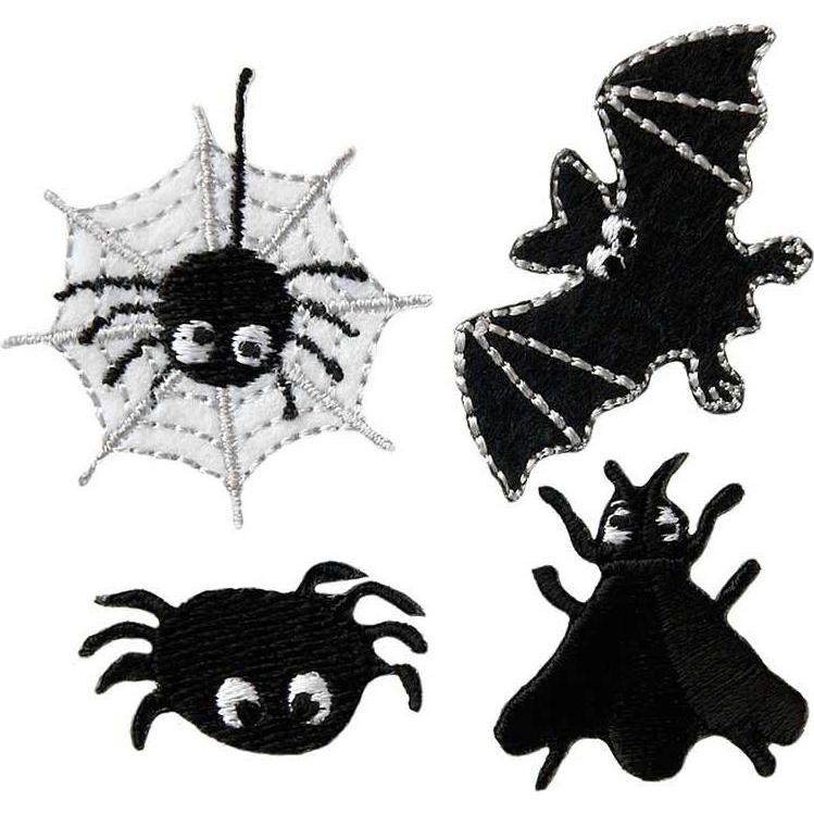 Thumbnail - Mono Quick 4 Halloweenmotive, Applikationen, Weiss, Schwarz