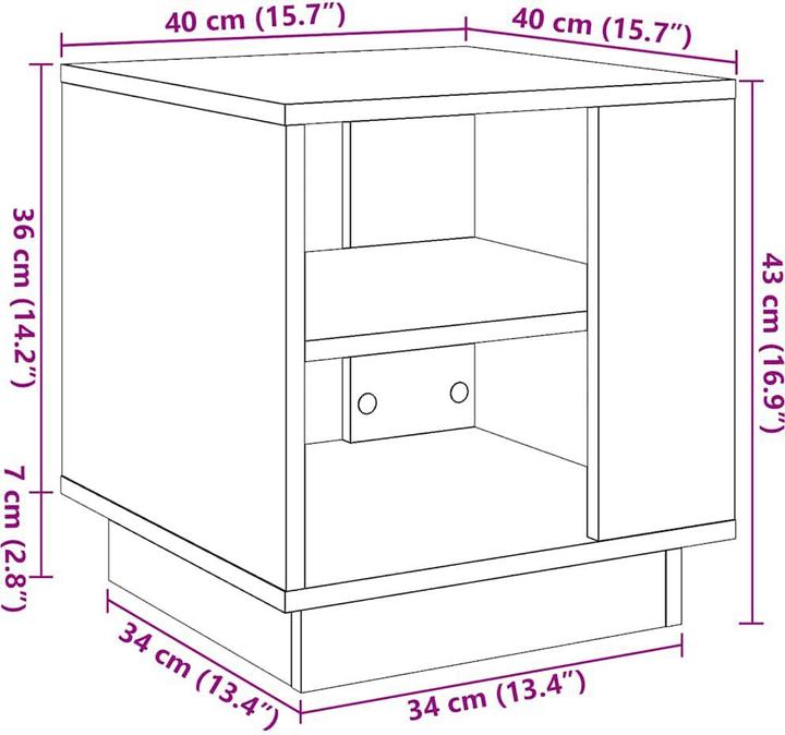 Produktbild vidaXL Couchtisch