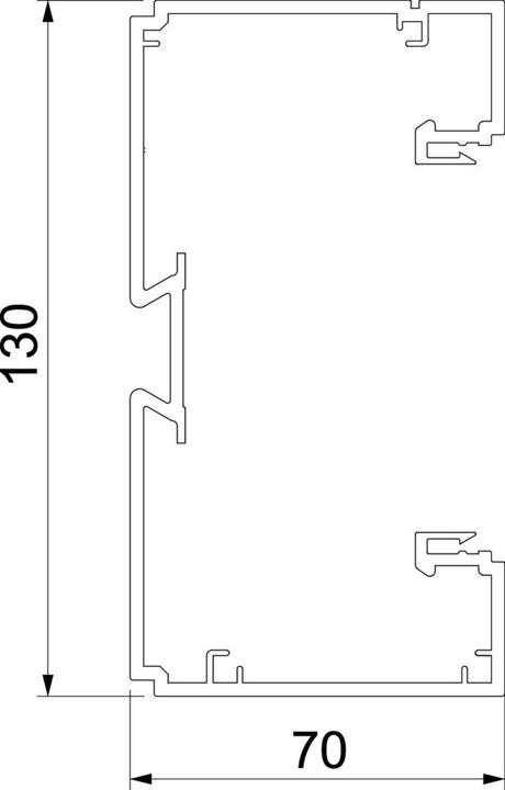 Produktbild OBO Bettermann OBO BRK 70130 rws GerÃ¤teeinbaukanal SIGNA BASE 70x130 9010 (200 cm)