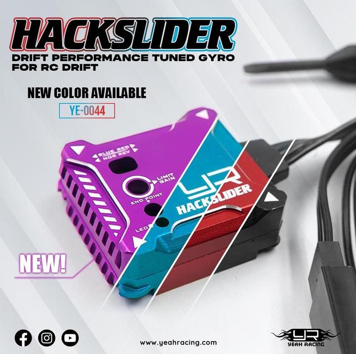 Produktbild Yeah Racing Hackslider Drift Tuned Gyro, Schwarz