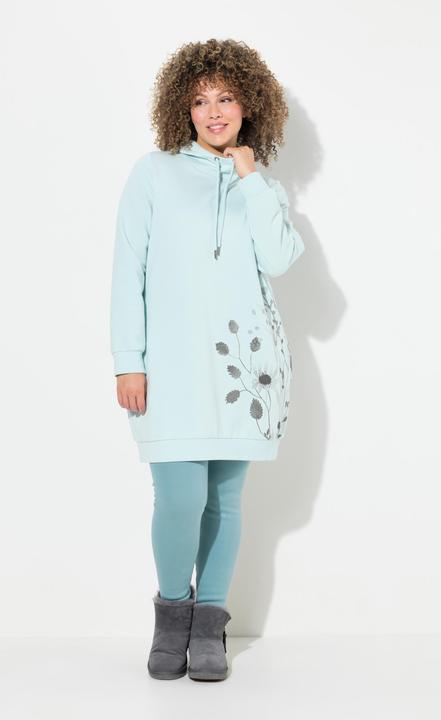 Produktbild Ulla Popken Hoodie, oversized, Gräser, Taschen, Langarm, Kapuzensweater (54)