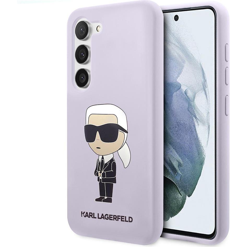 Karl Lagerfeld Hülle für Samsung Galaxy S23 Plus KLHCS23MSNIKBCU lila Hardcase Silikon Ikonik (Samsung Galaxy S23+), Sma...
