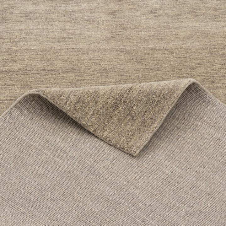 Actual product image Pergamon Wolle Natur Teppich Gabbeh Einfarbig (160 x 230 cm)