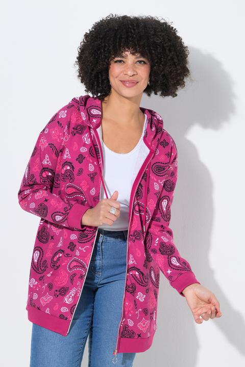 Produktbild Angel of Style Sweatjacke, oversized, Paisley, Kapuze (48)