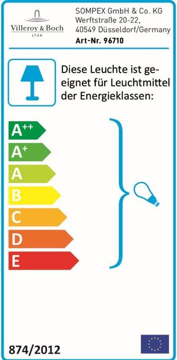 Energy Label Villeroy & Boch Havana (E27)
