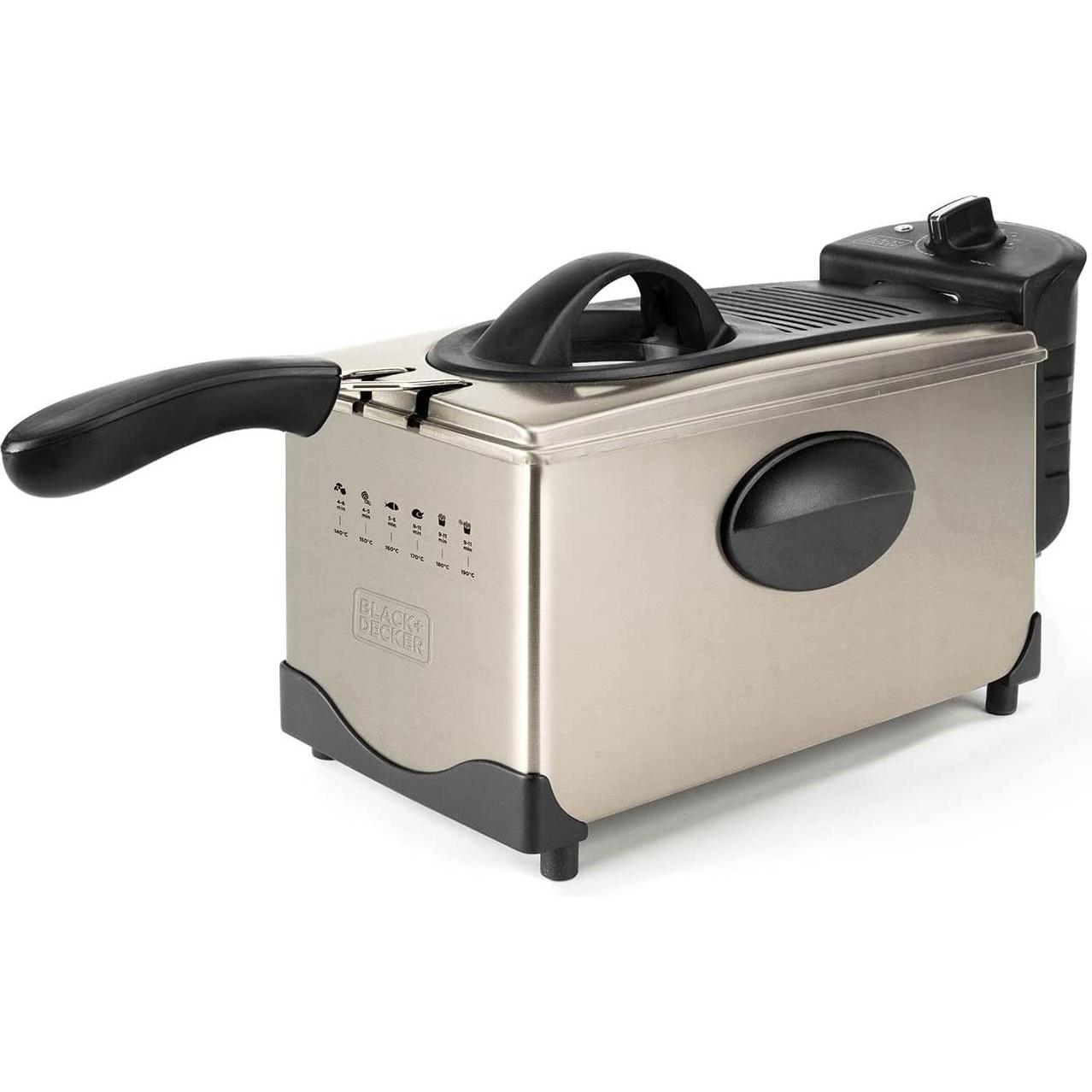 Black & Decker Ölfritteuse Black+Decker BXAFO1200E (2100W), Fritteuse, Grau