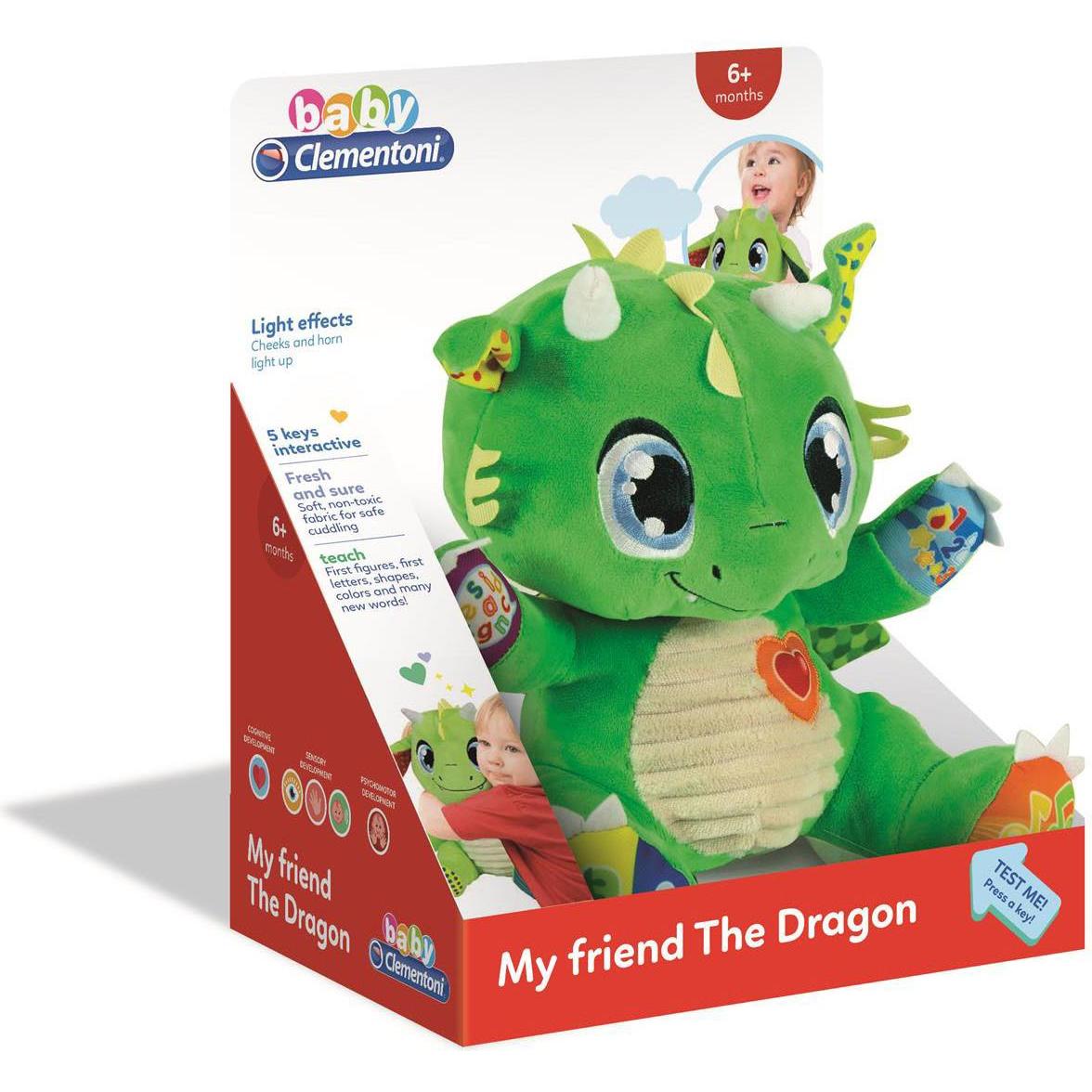 Clementoni Multicolore Baby Dragon, 0.6 Anni, Suonante,