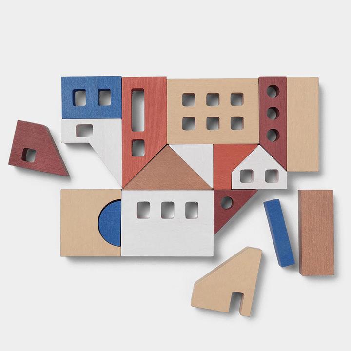 Image du produit Ferm Living cubes en bois Little Architect