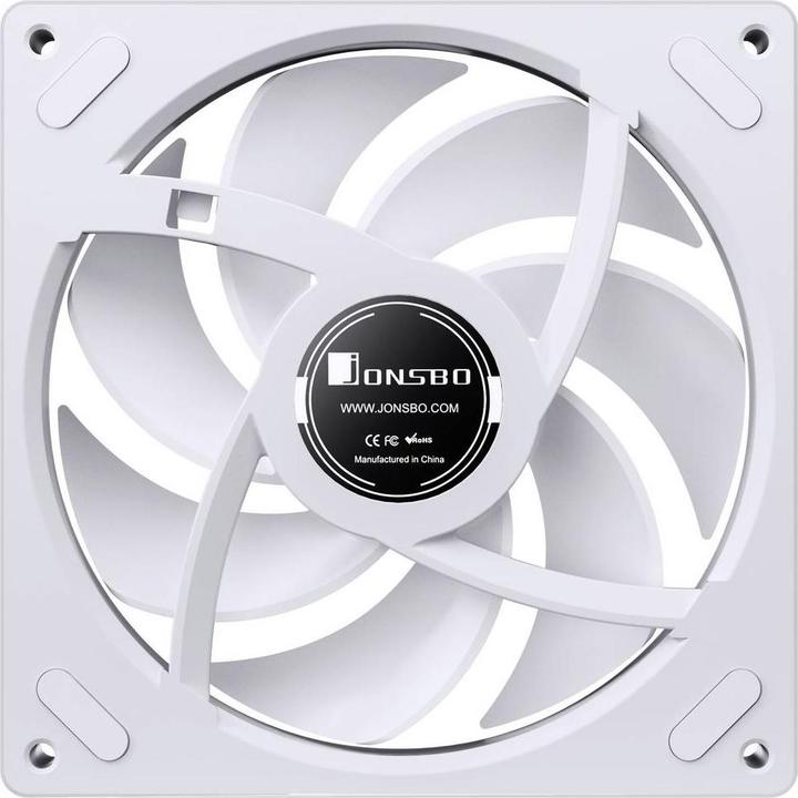 Actual product image Jonsbo ZA-140W PWM-Lüfter, ARGB - 140mm, weiss (140 mm, 1x)