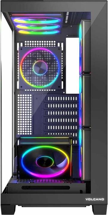 Actual product image Modecom Computergehäuse VOLCANO STELLAR ARGB MIDI 8F (Mini-ITX, mATX, ATX)