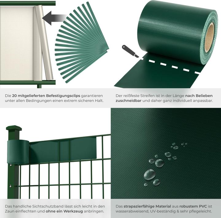 Actual product image tectake PVC privacy film