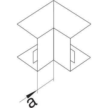 Thumbnail - Hager, Leitungsführung, TEH R2551VERZ Inneneck schnittkaschierend Stahlblech LFS 40x60mm verzinkt (6 cm)