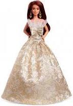 Image du produit Mattel JBH97 Barbie - Weihnachtspuppe braune Haare 2025 / ab 3 Jahren