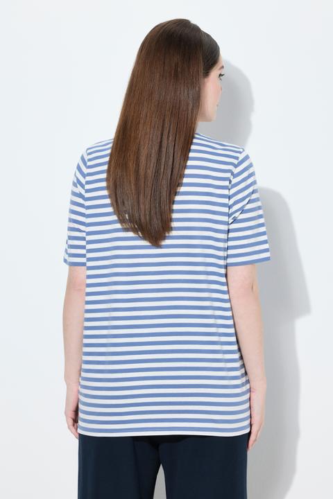 Actual product image Ulla Popken 2 Pack Eco Cotton Striped Tees (56)