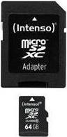 Immagine prodotto Intenso microSD Class 10 (64 GB, microSDXC, U1)