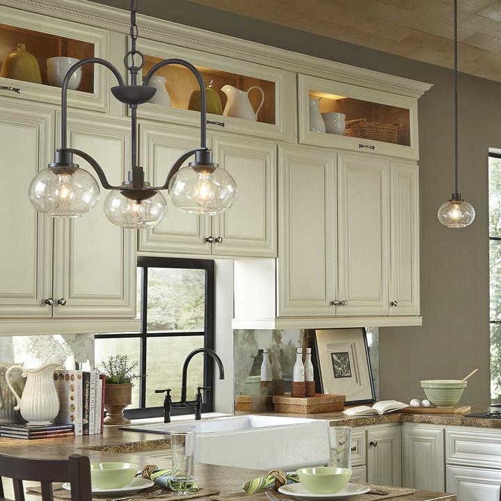 Produktbild Elstead Lighting Trilogy Kronleuchter E27 3-fach Alte Bronze (56 cm)