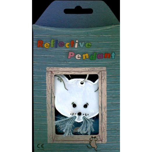 Softreflector, Jungen, Schlüsselanhänger, Anhänger Reflektor Maus Alfie, Weiss, Silber