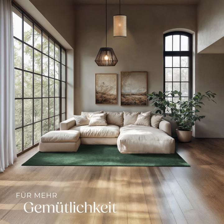 Image du produit tectake tapis à poils ras Soft Zone (140 x 200 cm)