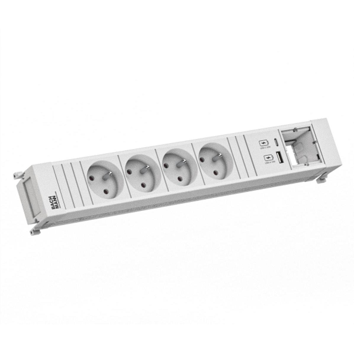 Bachmann, Steckdosenleiste, BACH Steckdosenleiste (4 x, CEE 7/5, CEE 7/3, 0.20 m)