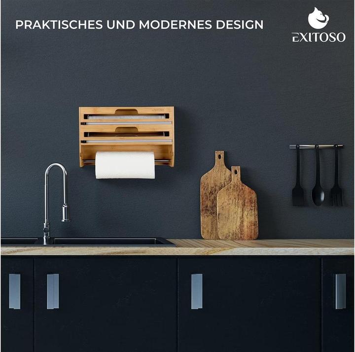Produktbild Exitoso 3 in 1 Küchenrollenhalter
