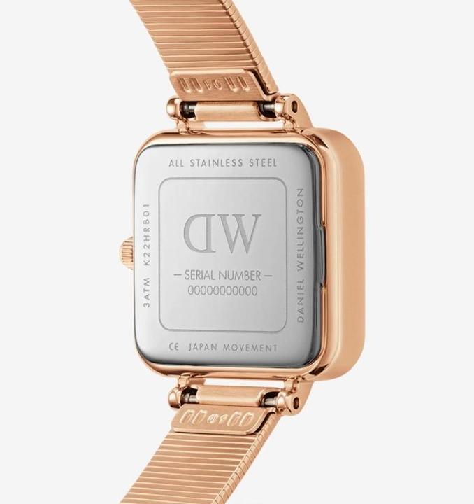 Image du produit Daniel Wellington Quadro Studio Rose Or Noir (Montre analogique, 22 mm)