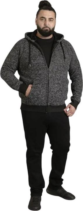 Actual product image DUKE Mens D555 Fareham Sherpa Lined Kingsize Full Zip Hoodie (4XL)