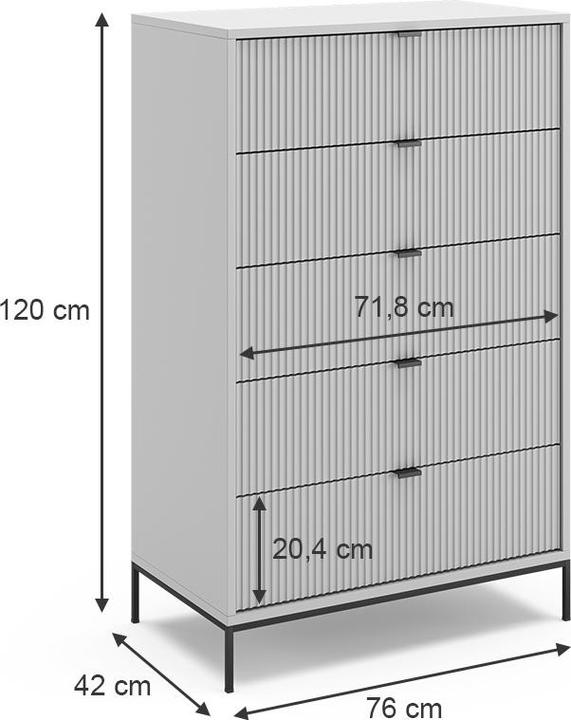 Image du produit Vicco Eliza (120 x 42 x 76 cm)