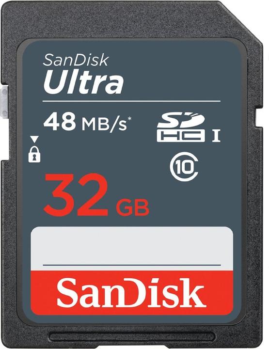 Produktbild SANDISK Ultra SDHC UHS-I 32GB 48MB/s Cl. 10 (32 GB, SDHC, UHS-I)