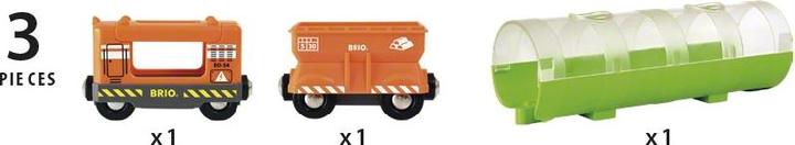 Actual product image Brio Freight train and tunnel