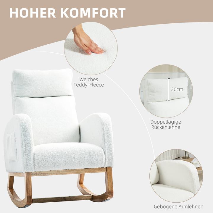 Image du produit Homcom Fauteuil à bascule